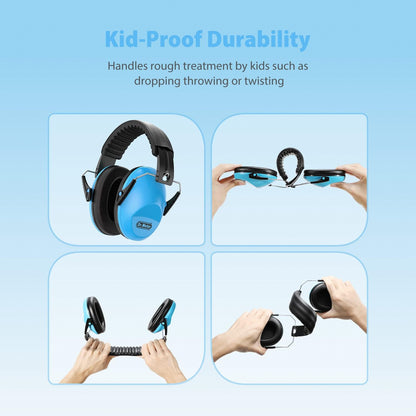 Ultimate Noise Cancelling Headphones for Kids - Adjustable Ear Muffs for Sensory Protection at Concerts, Stadium Matches, Fireworks & More!