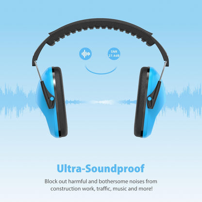 Ultimate Noise Cancelling Headphones for Kids - Adjustable Ear Muffs for Sensory Protection at Concerts, Stadium Matches, Fireworks & More!